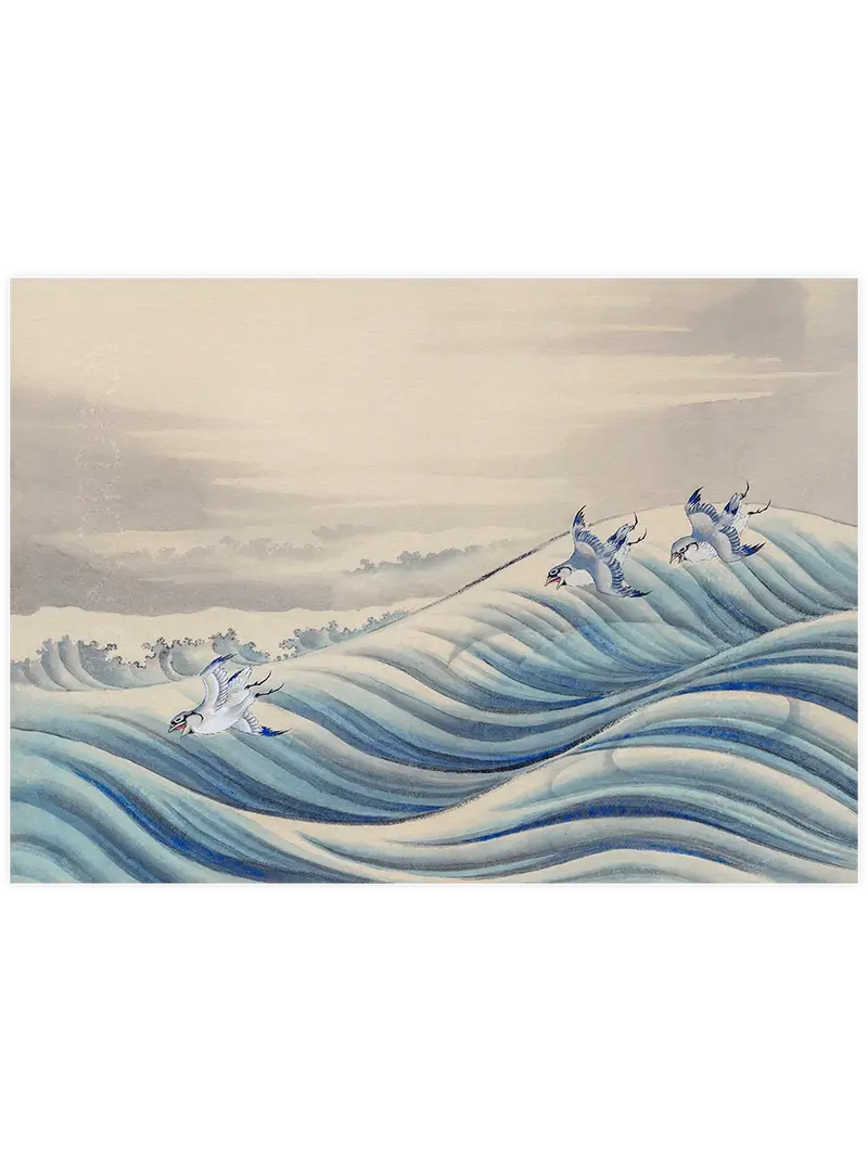 Hokusai Chodori over Waves - Art Print