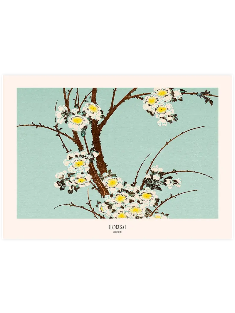 Hokusai Shiraume - Art Print