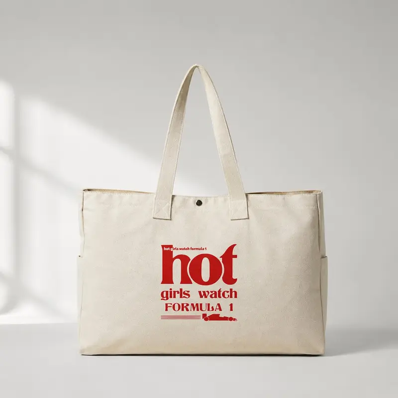 Hot Girls Watch Formula 1 Daily Tote Bag