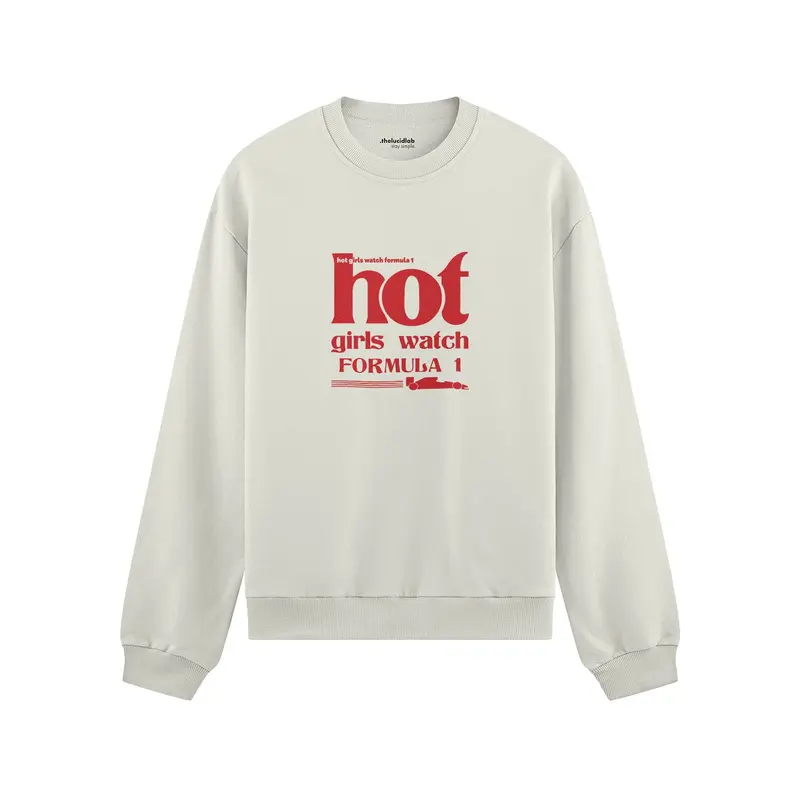 Hot Girls Watch Formula 1 Oversize Sweatshirt