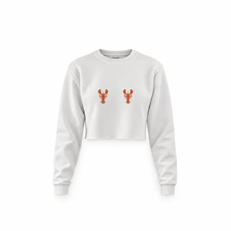 Hot Lobsters Crop Sweatshirt