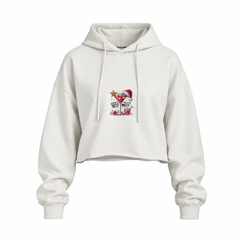 Hot Mess Oversize Crop Hoodie