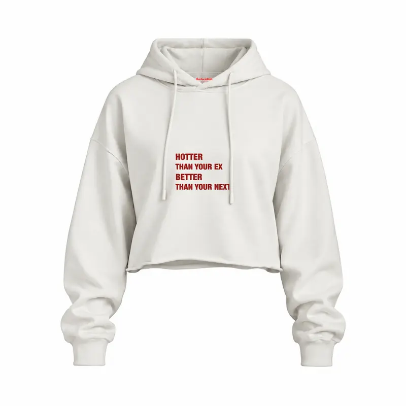 Hotter & Better Oversize Crop Hoodie