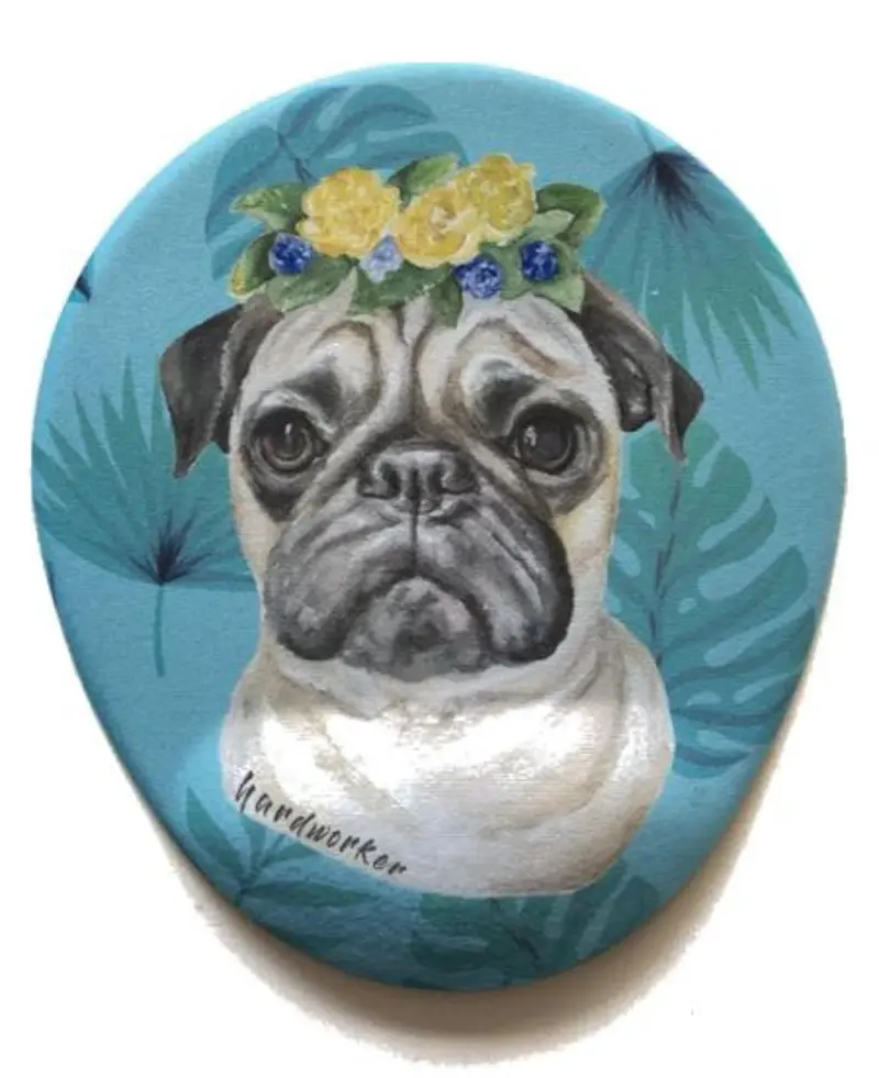 Hug the Pug Bilek Destekli Mousepad