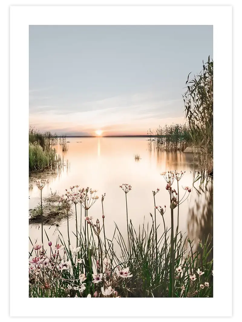 Huzurlu Gün Batımı - Art Print