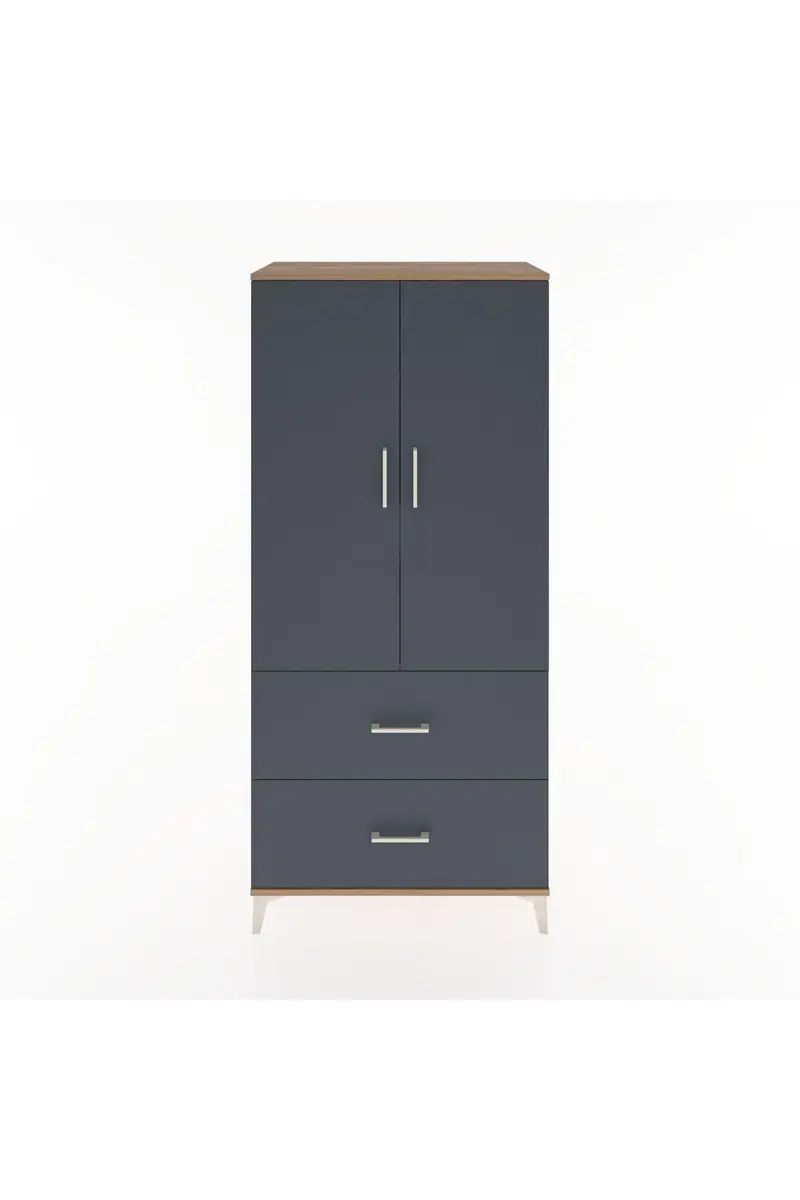 Hyperion Dolap 2 Raflı 2 Çekmeceli 2 Kapaklı 88x44x195