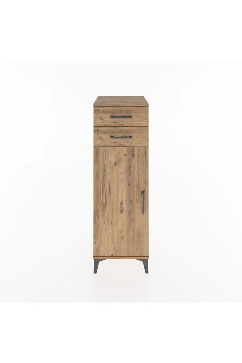 Hyperion Dolap 2 Raflı 2 Çekmeceli Tek Kapaklı 44x44x134