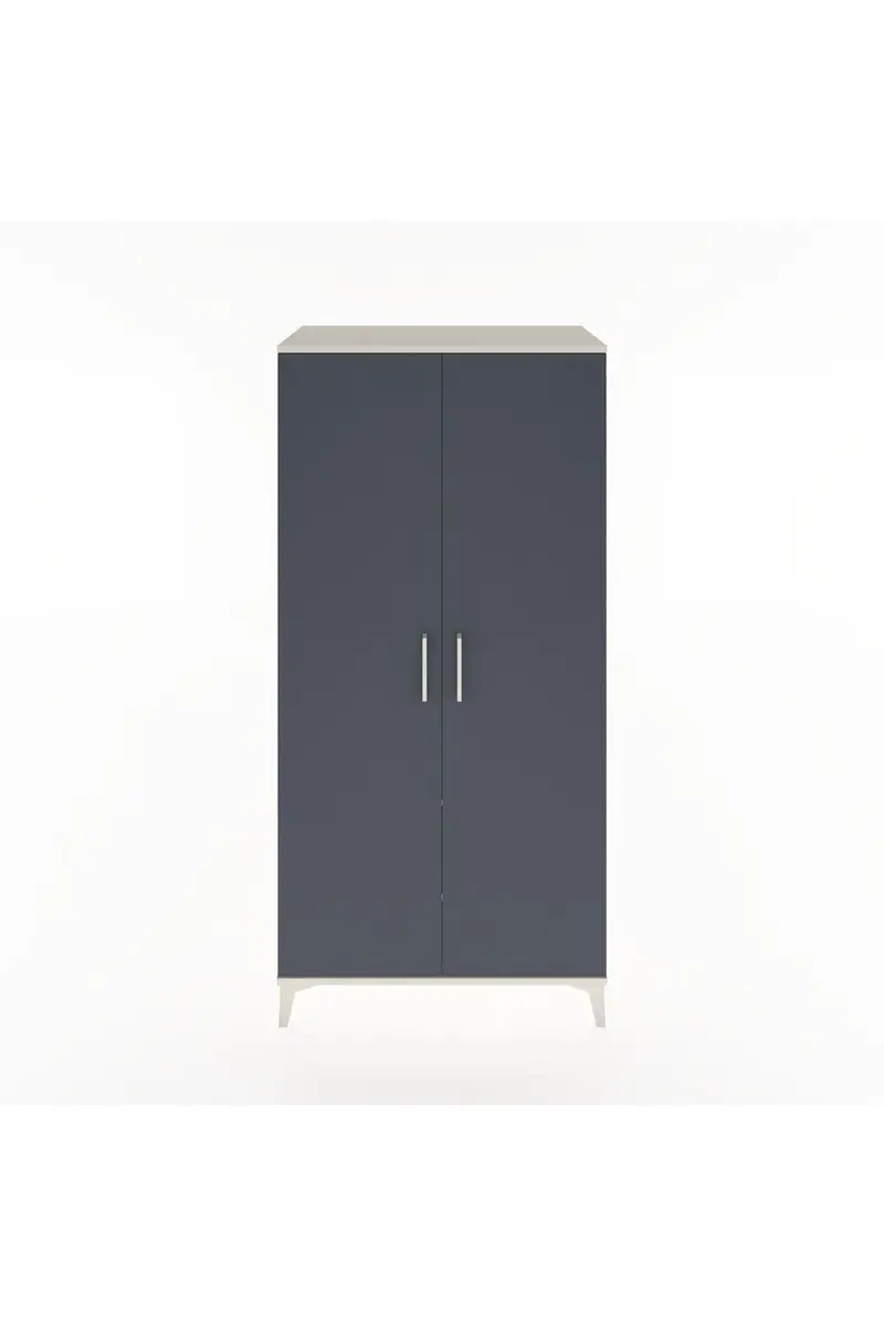 Hyperion Dolap 2 Raflı 2 Kapaklı Tek Askılı 88x44x182