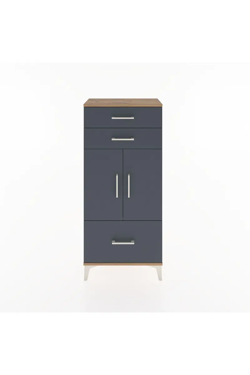 Hyperion Dolap 2 Raflı 3 Çekmeceli 2 Kapaklı 60x44x134