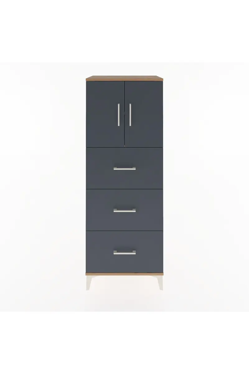 Hyperion Dolap 2 Raflı 3 Çekmeceli 2 Kapaklı 60x44x163