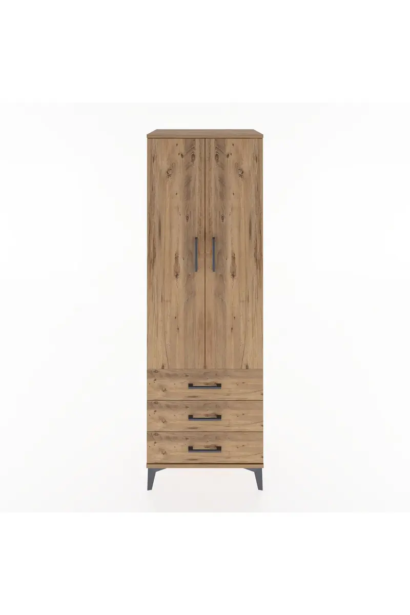 Hyperion Dolap 2 Raflı 3 Çekmeceli 2 Kapaklı 60x44x182