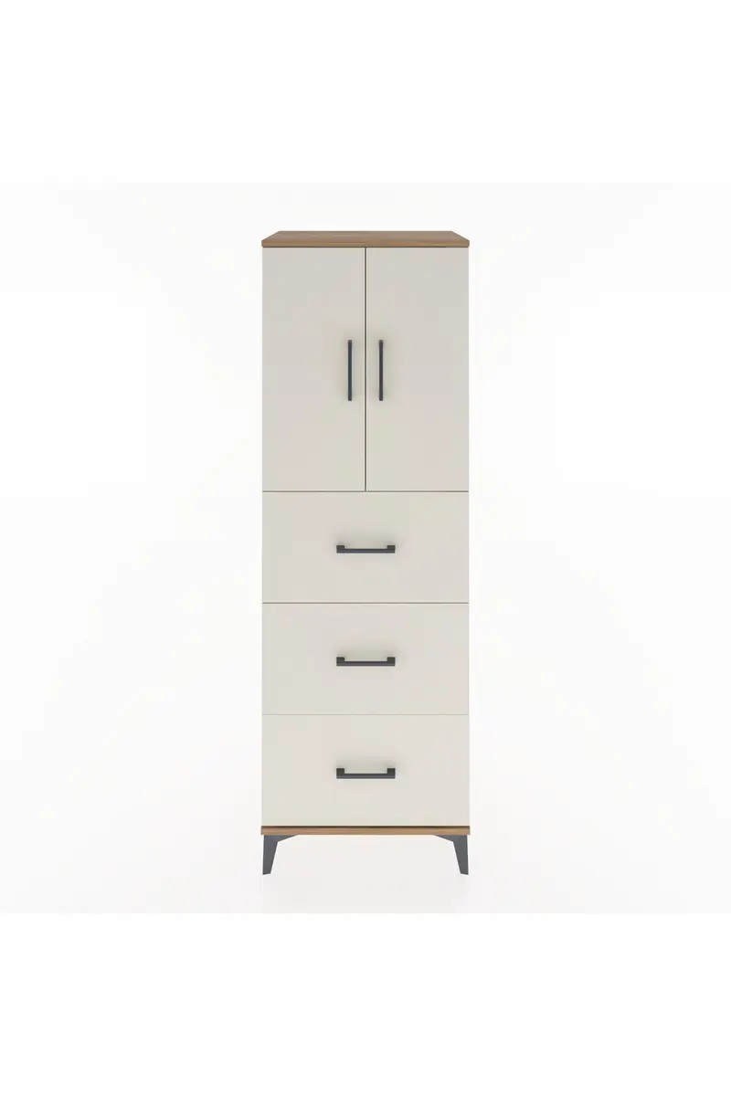 Hyperion Dolap 2 Raflı 3 Çekmeceli 2 Kapaklı 60x44x182