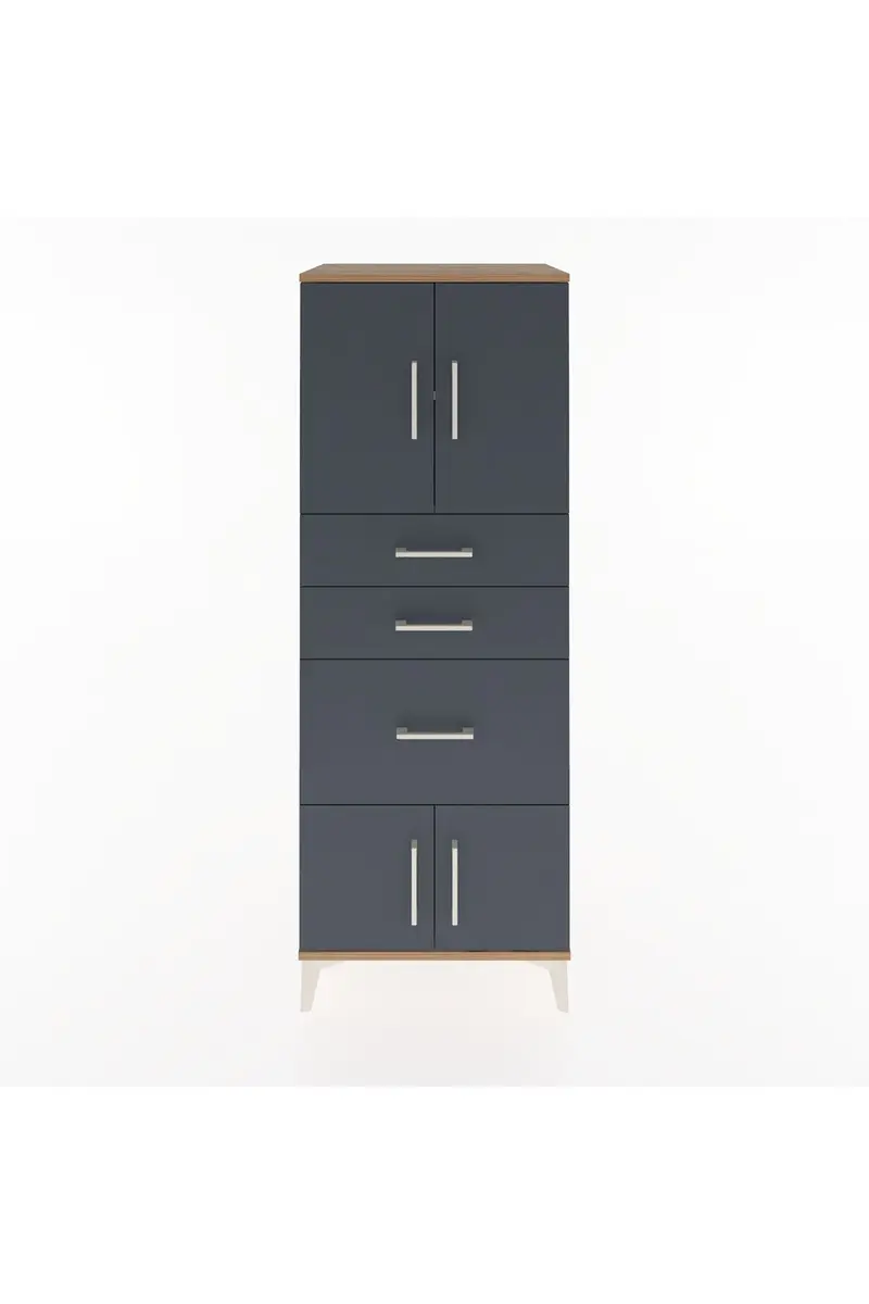 Hyperion Dolap 2 Raflı 3 Çekmeceli 4 Kapaklı 60x44x163