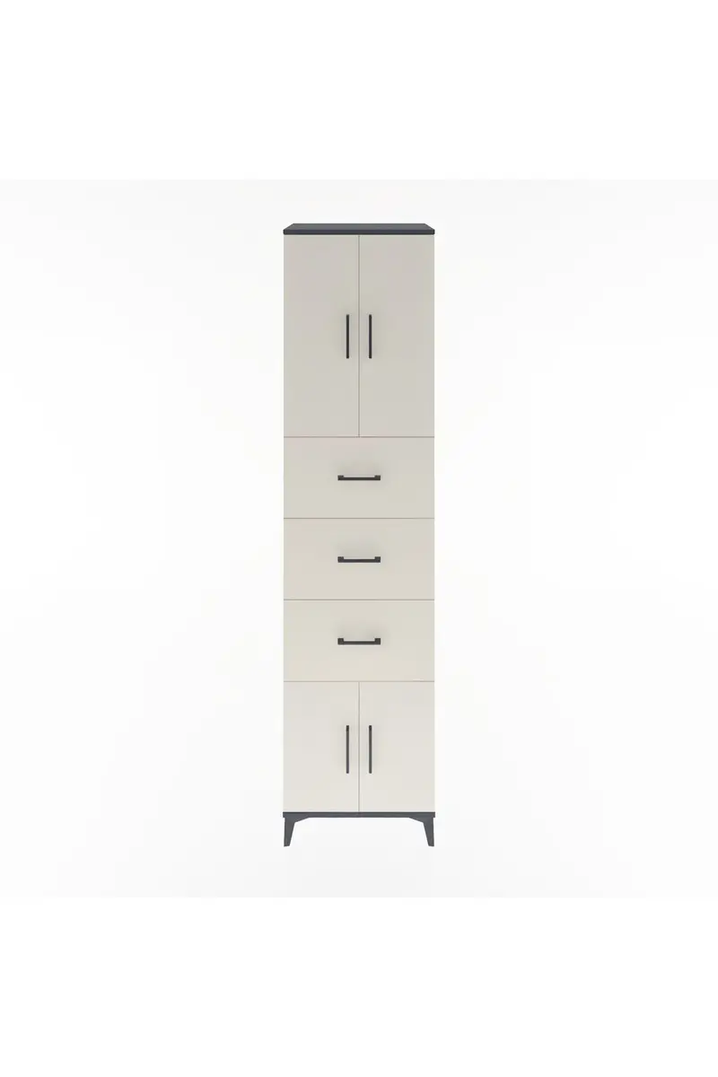 Hyperion Dolap 2 Raflı 3 Çekmeceli 4 Kapaklı 60x44x243