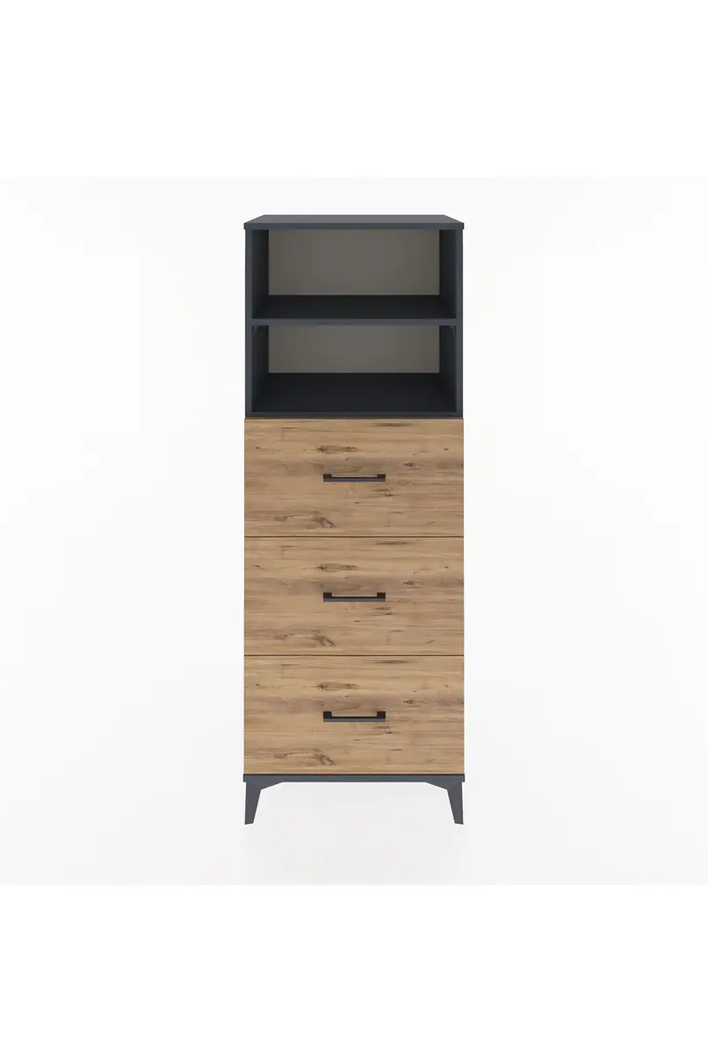 Hyperion Dolap 2 Raflı 3 Çekmeceli 60x44x163