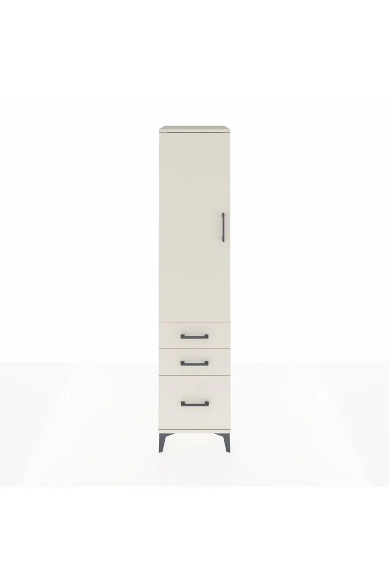 Hyperion Dolap 2 Raflı 3 Çekmeceli Tek Askılı 44x44x195