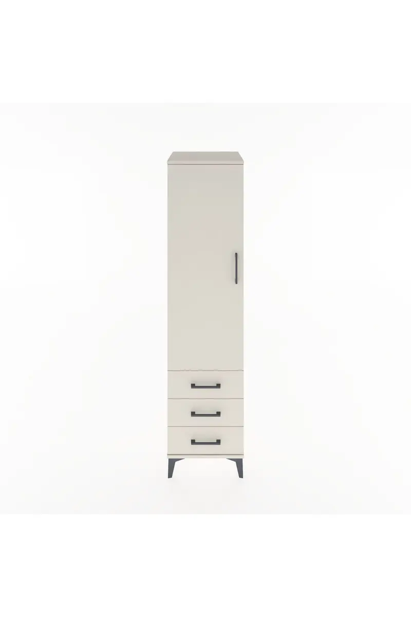 Hyperion Dolap 2 Raflı 3 Çekmeceli Tek Kapaklı 44x44x182