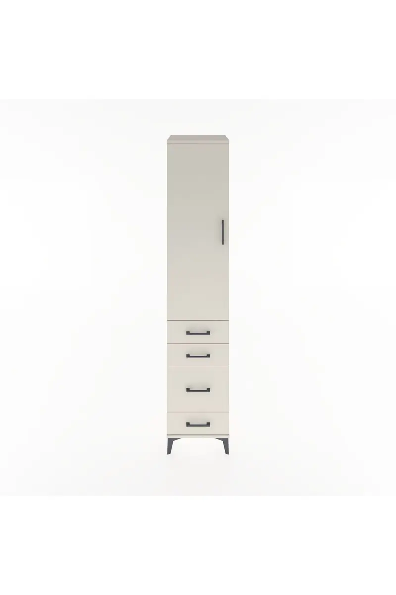 Hyperion Dolap 2 Raflı 4 Çekmeceli Tek Askılı 44x44x221