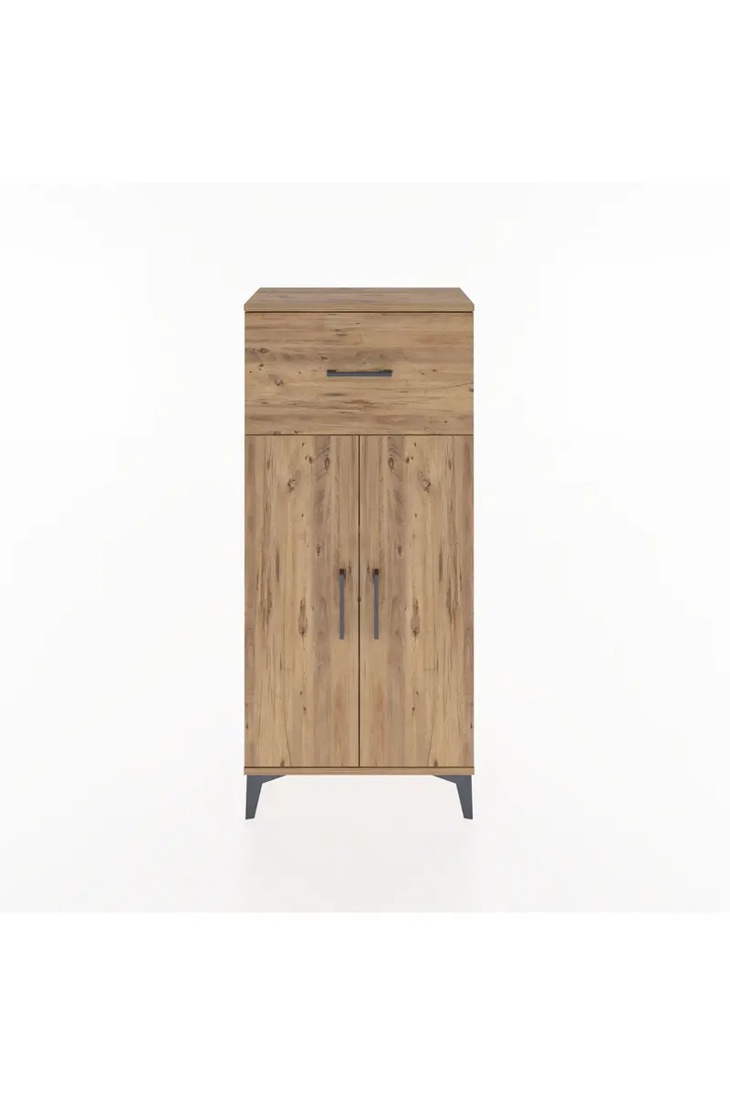 Hyperion Dolap 2 Raflı Tek Çekmeceli 2 Kapaklı 60x44x134