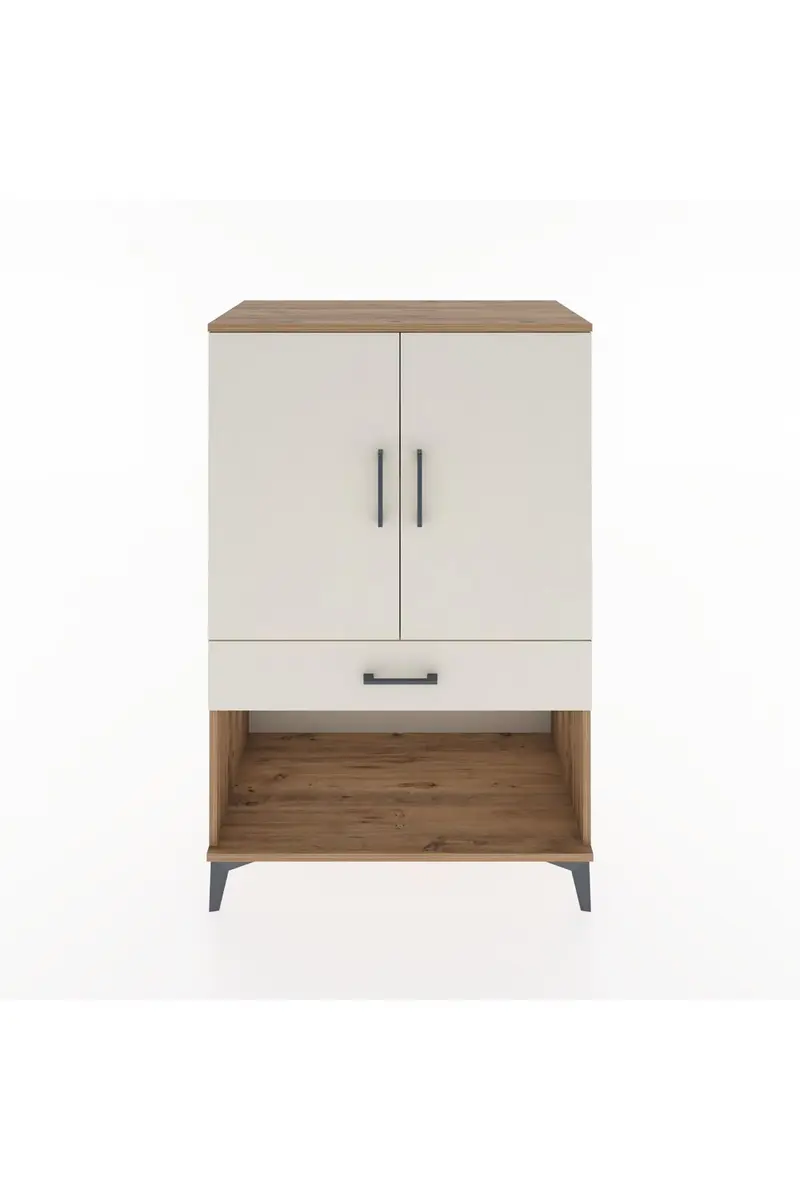 Hyperion Dolap 2 Raflı Tek Çekmeceli 2 Kapaklı 88x44x134