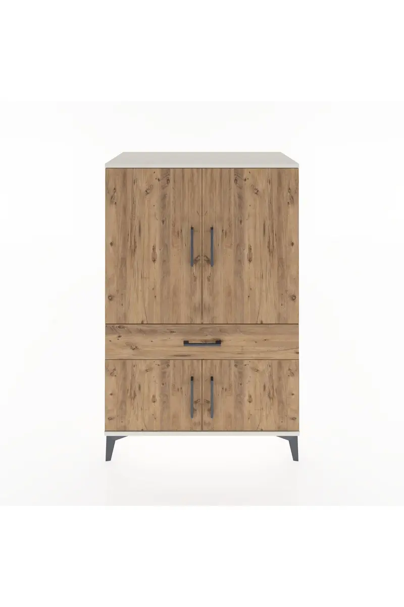 Hyperion Dolap 2 Raflı Tek Çekmeceli 4 Kapaklı 88x44x134
