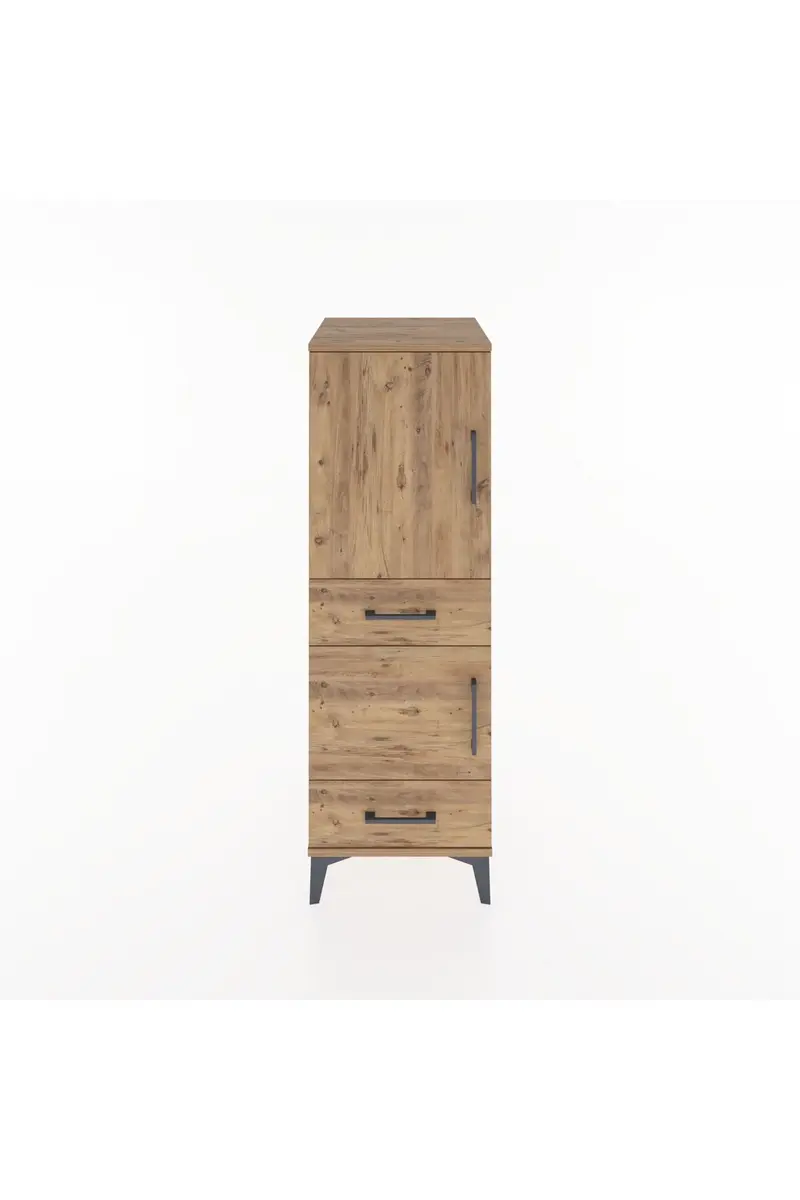 Hyperion Dolap 3 Raflı 2 Çekmeceli 2 Kapaklı 44x44x134