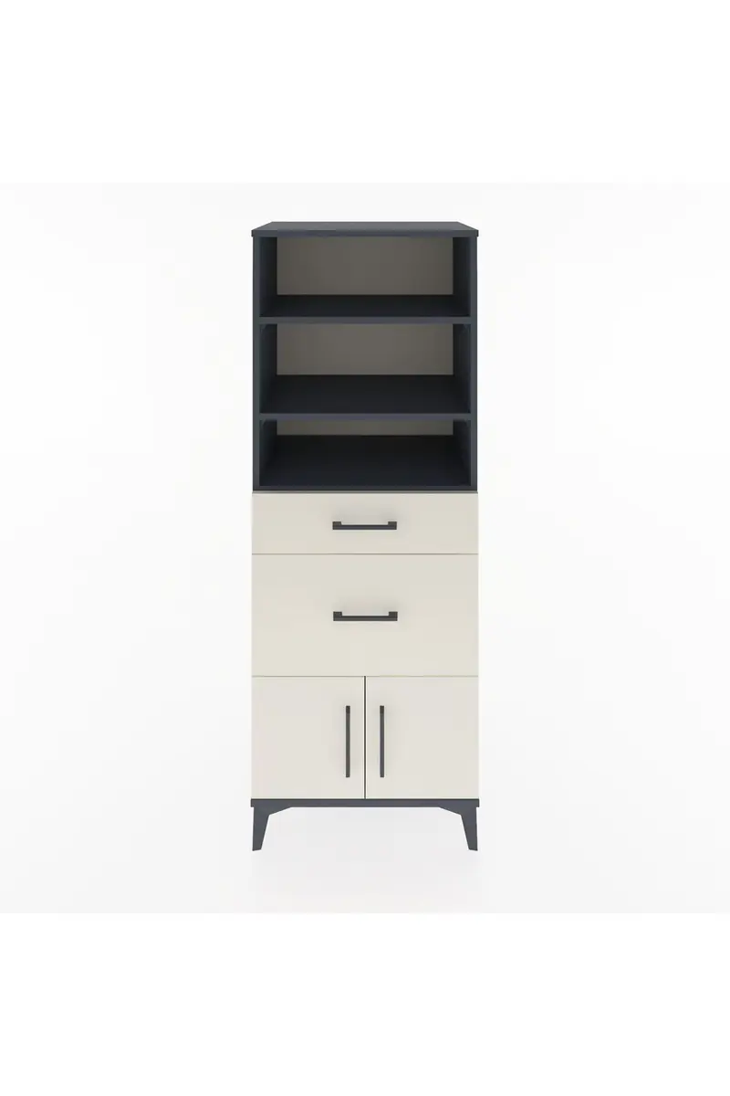 Hyperion Dolap 3 Raflı 2 Çekmeceli 2 Kapaklı 60x44x163