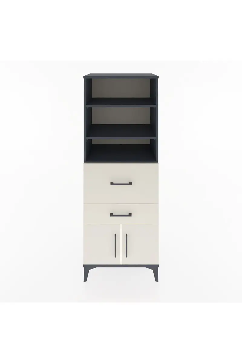 Hyperion Dolap 3 Raflı 2 Çekmeceli 2 Kapaklı 60x44x163