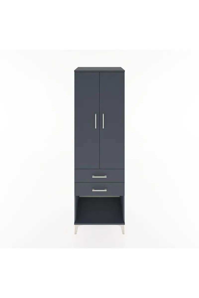 Hyperion Dolap 3 Raflı 2 Çekmeceli 2 Kapaklı 60x44x195