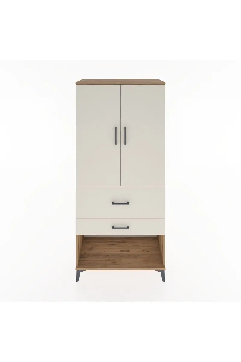 Hyperion Dolap 3 Raflı 2 Çekmeceli 2 Kapaklı 88x44x195