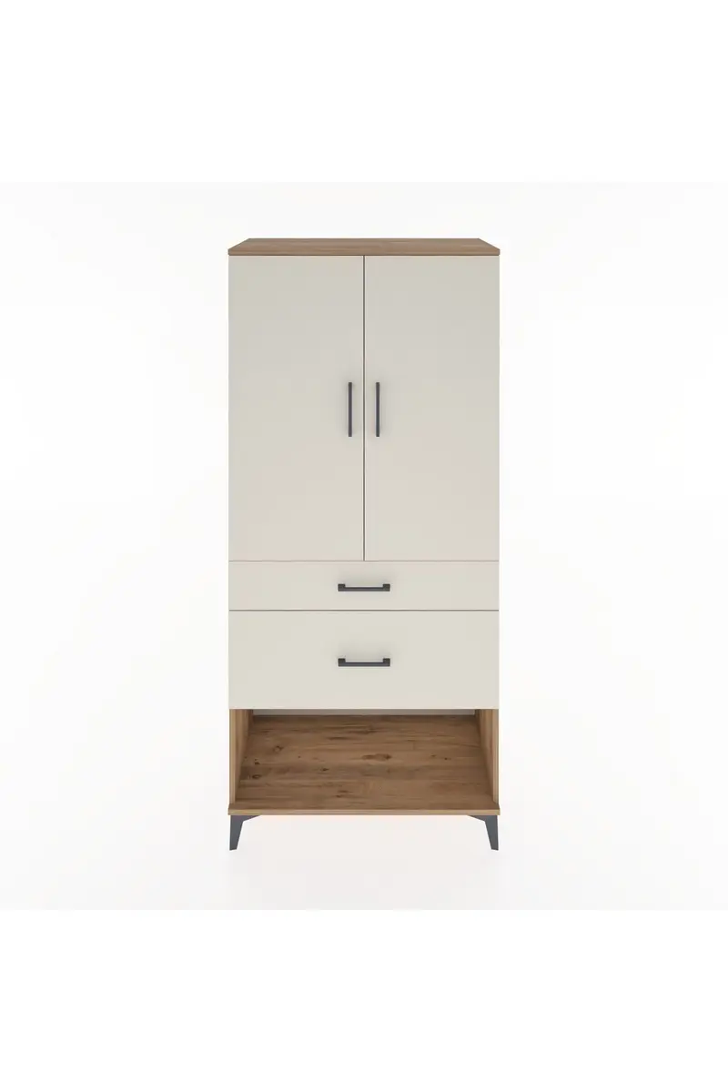Hyperion Dolap 3 Raflı 2 Çekmeceli 2 Kapaklı 88x44x195