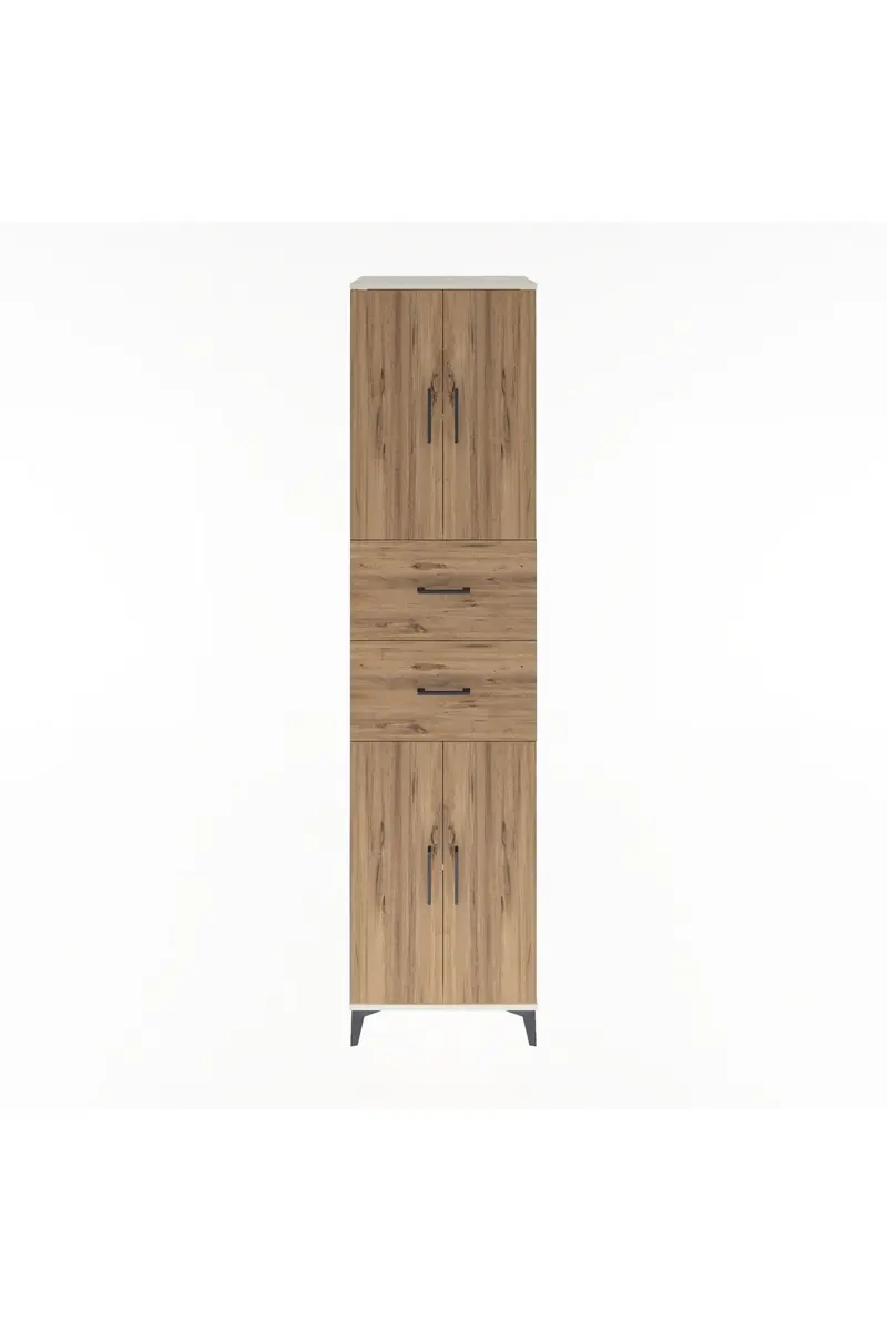 Hyperion Dolap 3 Raflı 2 Çekmeceli 4 Kapaklı 60x44x243