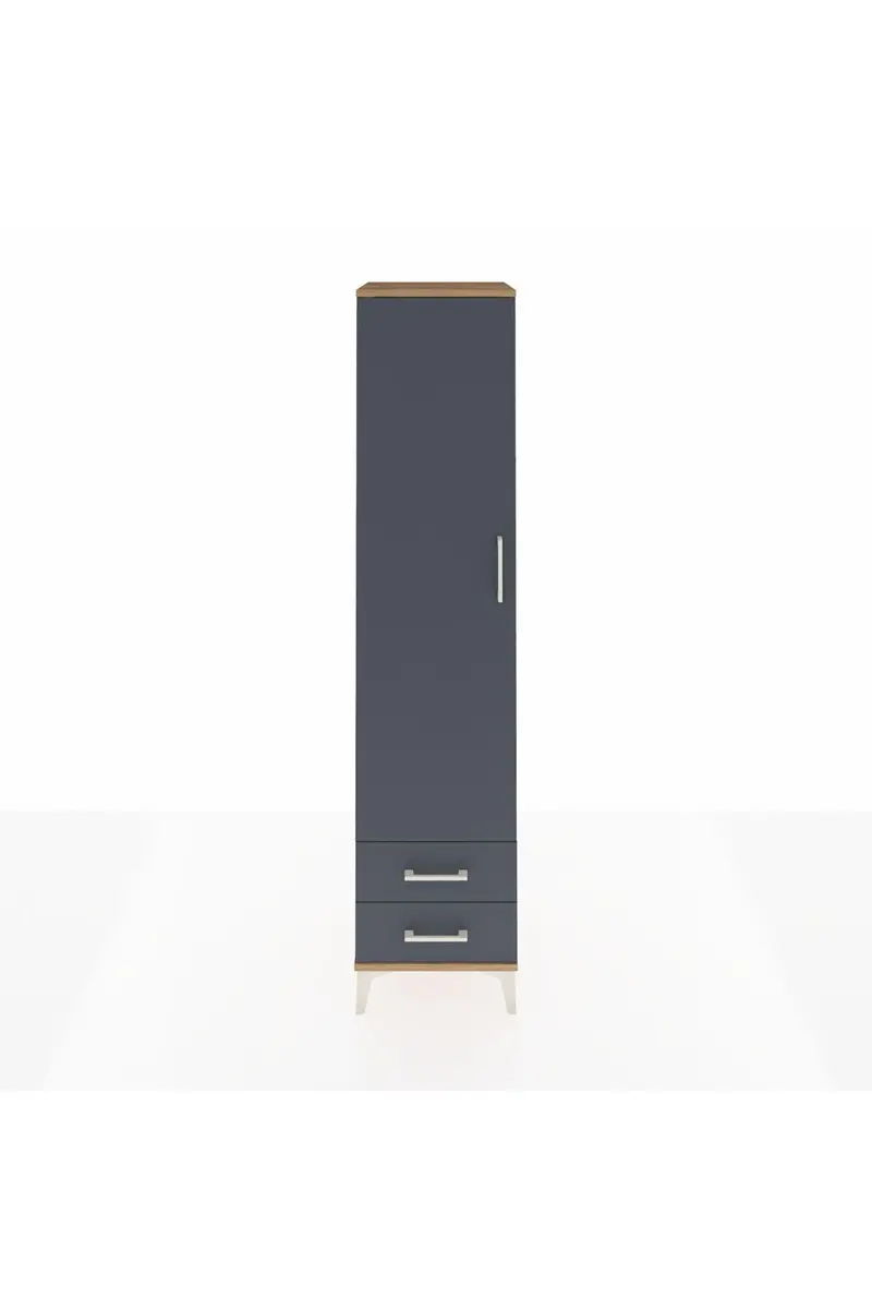 Hyperion Dolap 3 Raflı 2 Çekmeceli Tek Askılı 44x44x195