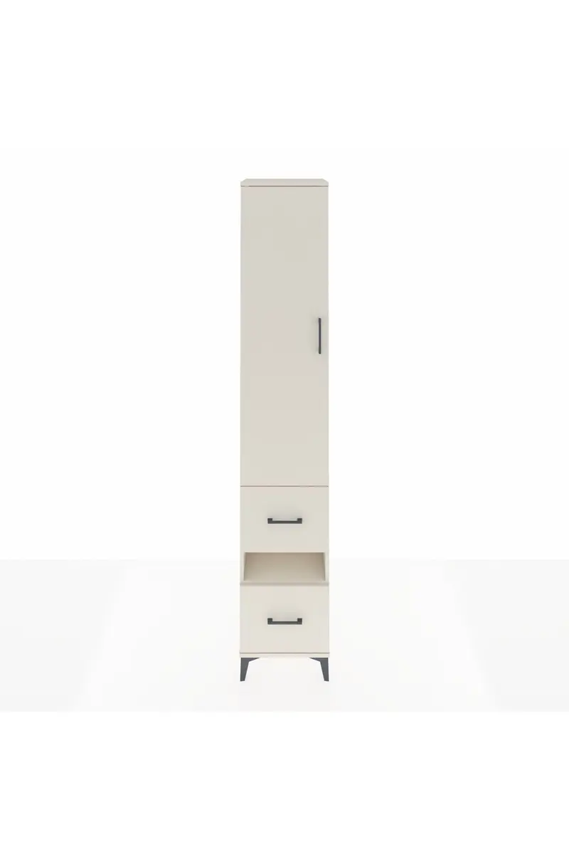 Hyperion Dolap 3 Raflı 2 Çekmeceli Tek Askılı 44x44x243