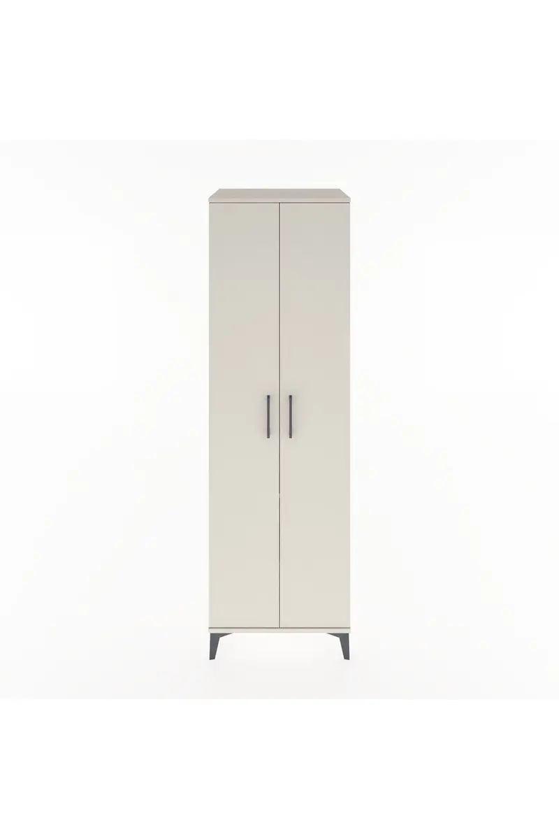 Hyperion Dolap 3 Raflı 2 Kapaklı Tek Askılı 60x44x195