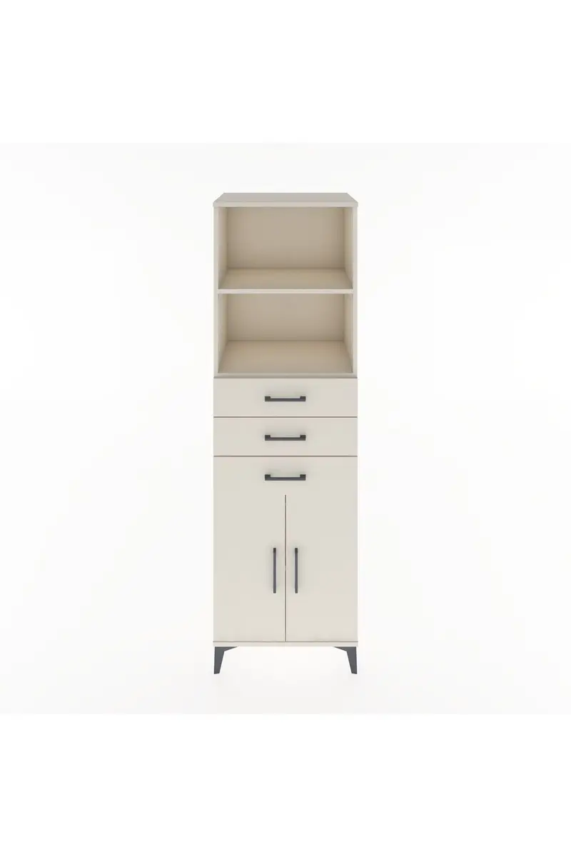 Hyperion Dolap 3 Raflı 3 Çekmeceli 2 Kapaklı 60x44x195