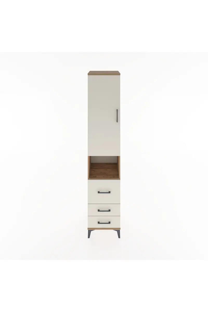 Hyperion Dolap 3 Raflı 3 Çekmeceli Tek Askılı 44x44x221