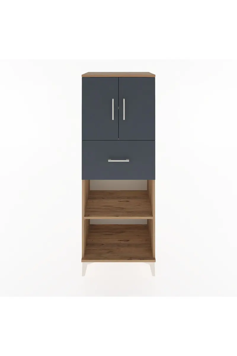 Hyperion Dolap 3 Raflı Tek Çekmeceli 2 Kapaklı 60x44x163