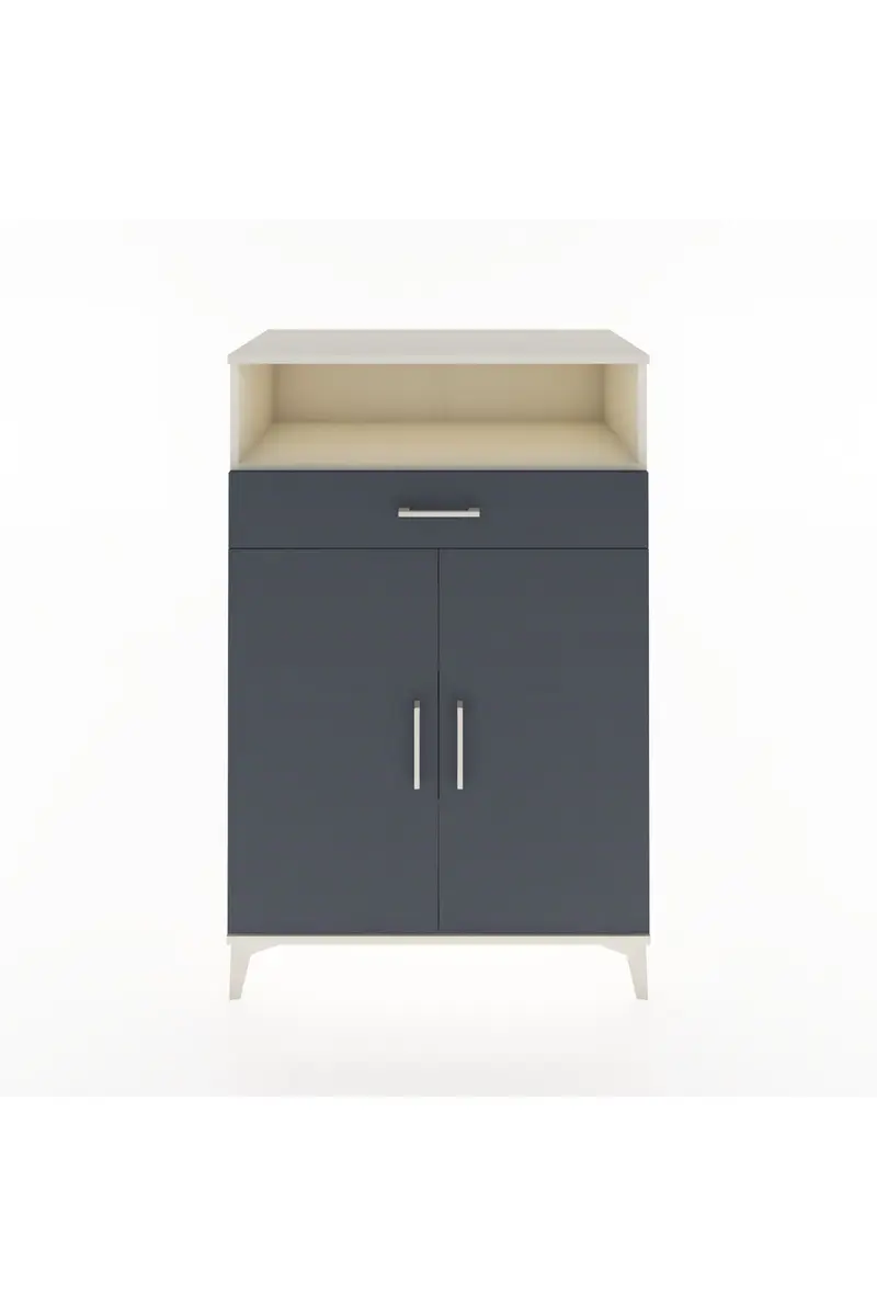 Hyperion Dolap 3 Raflı Tek Çekmeceli 2 Kapaklı 88x44x134