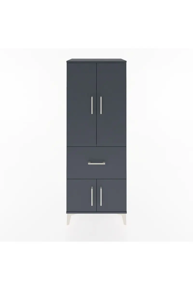 Hyperion Dolap 3 Raflı Tek Çekmeceli 4 Kapaklı 60x44x163
