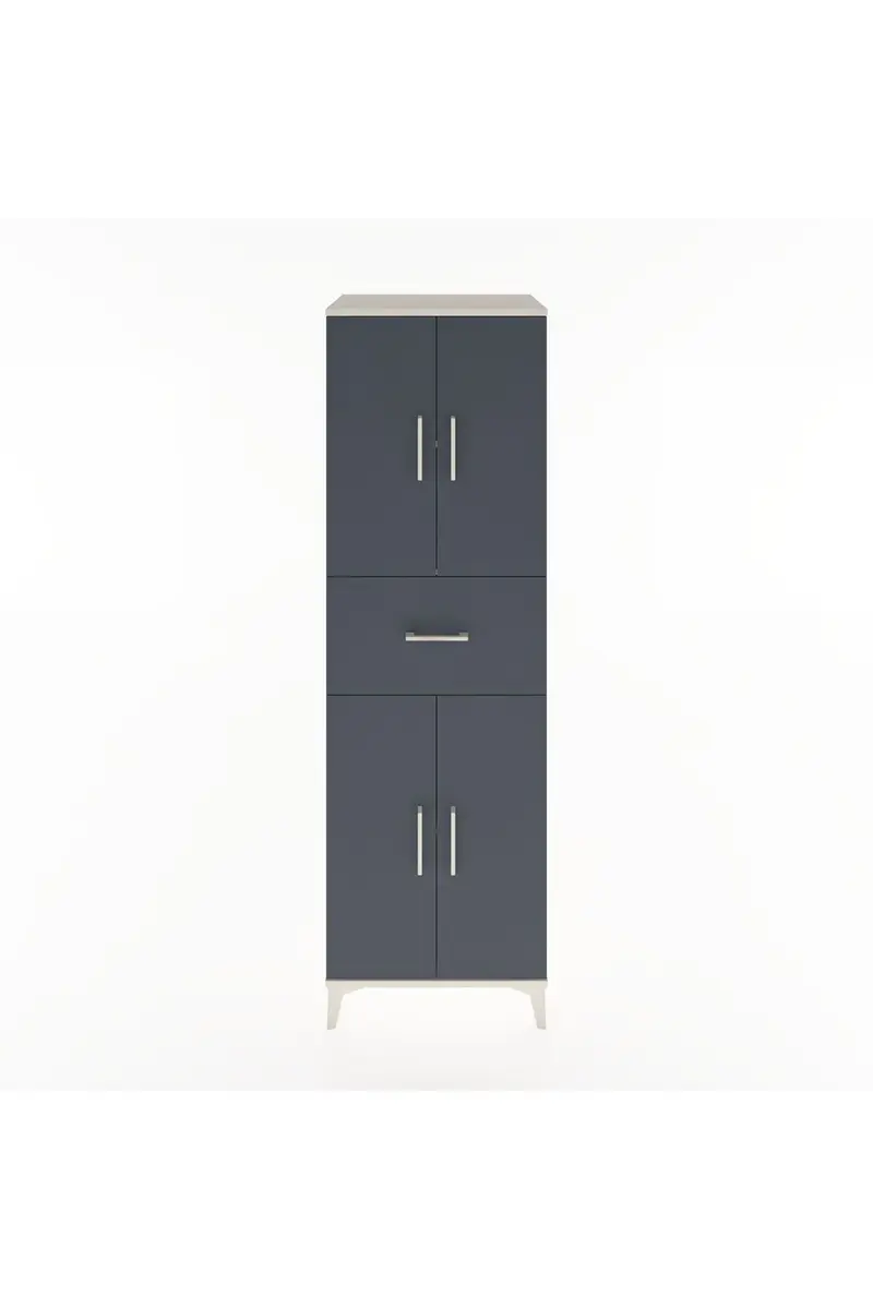 Hyperion Dolap 3 Raflı Tek Çekmeceli 4 Kapaklı 60x44x195