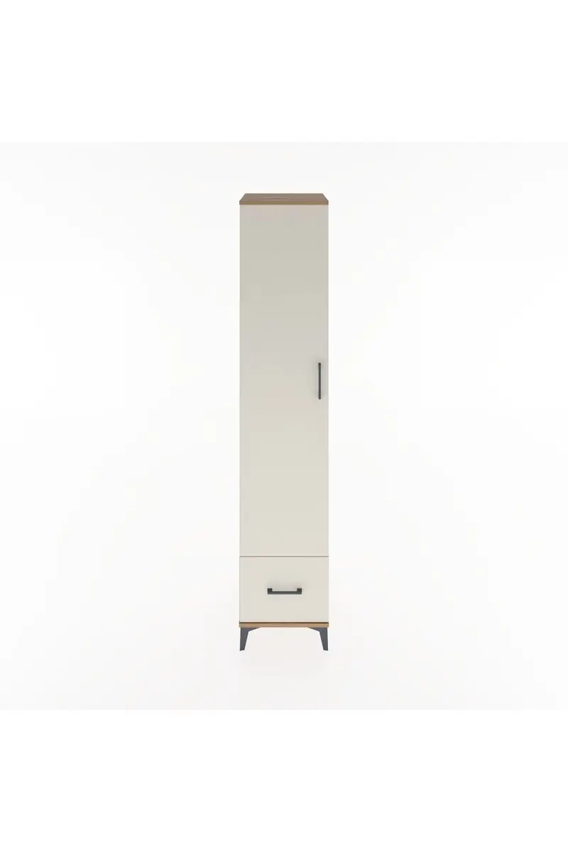 Hyperion Dolap 3 Raflı Tek Çekmeceli Tek Askılı 44x44x221