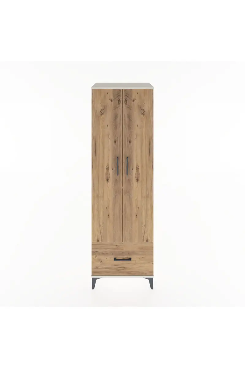Hyperion Dolap 3 Raflı Tek Çekmeceli Tek Askılı 60x44x195