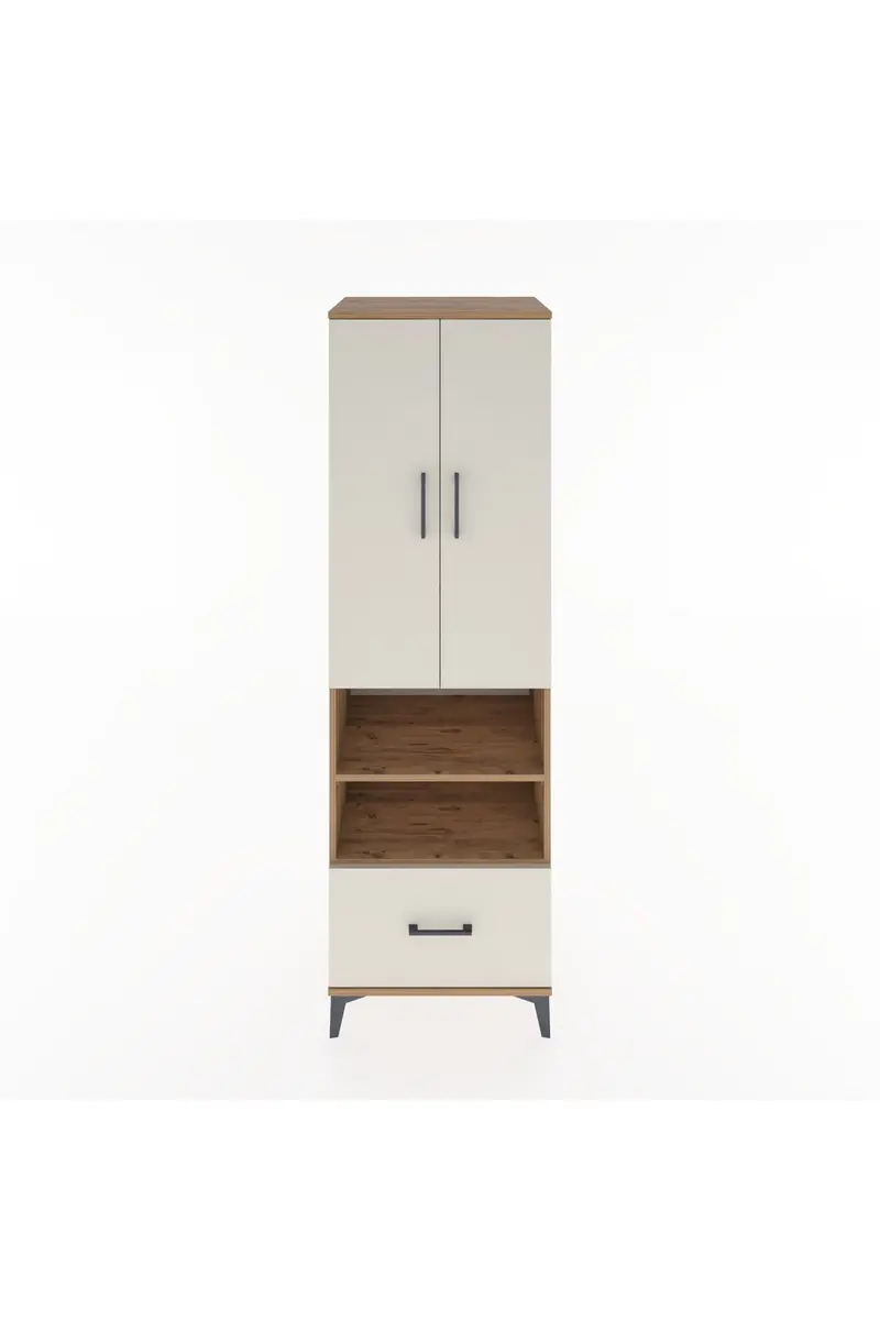 Hyperion Dolap 3 Raflı Tek Çekmeceli Tek Askılı 60x44x195
