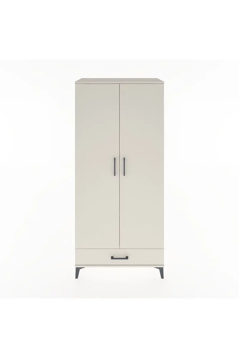 Hyperion Dolap 3 Raflı Tek Çekmeceli Tek Askılı 88x44x195