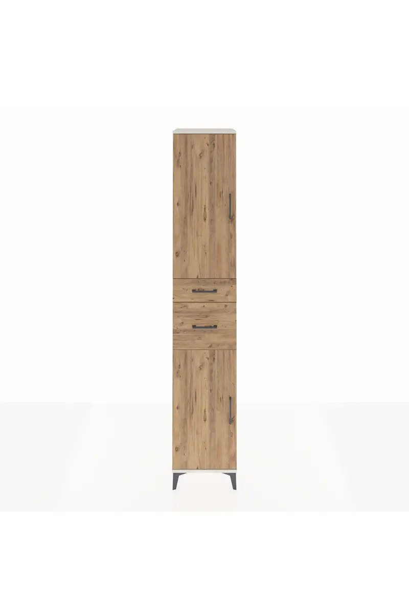 Hyperion Dolap 4 Raflı 2 Çekmeceli 2 Kapaklı 44x44x243