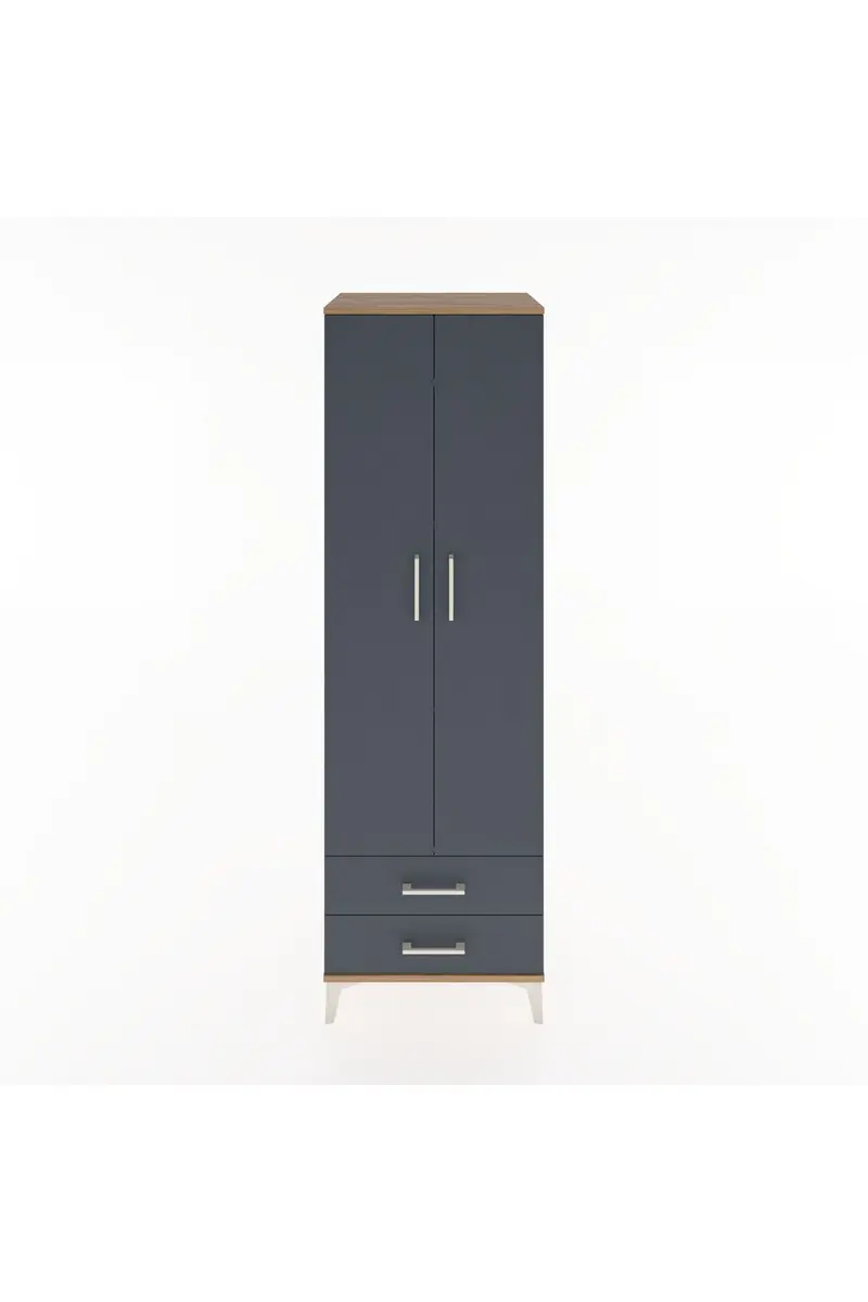 Hyperion Dolap 4 Raflı 2 Çekmeceli 2 Kapaklı 60x44x195