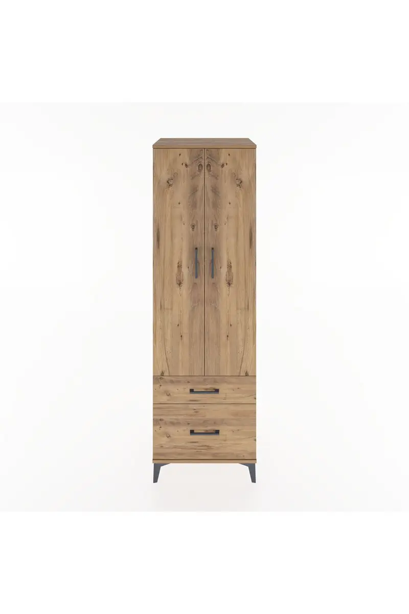 Hyperion Dolap 4 Raflı 2 Çekmeceli 2 Kapaklı 60x44x195