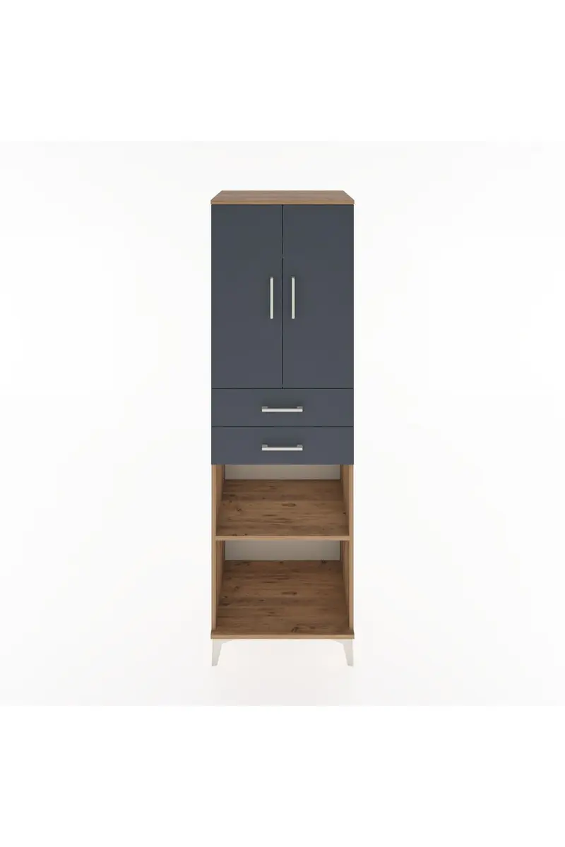 Hyperion Dolap 4 Raflı 2 Çekmeceli 2 Kapaklı 60x44x195