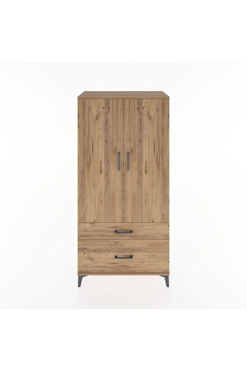Hyperion Dolap 4 Raflı 2 Çekmeceli 2 Kapaklı 88x44x182